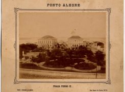 Cartão Postal da Praça Dom Pedro, em 1888