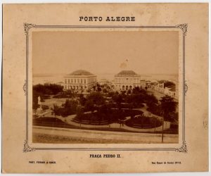 Cartão Postal da Praça Dom Pedro, em 1888